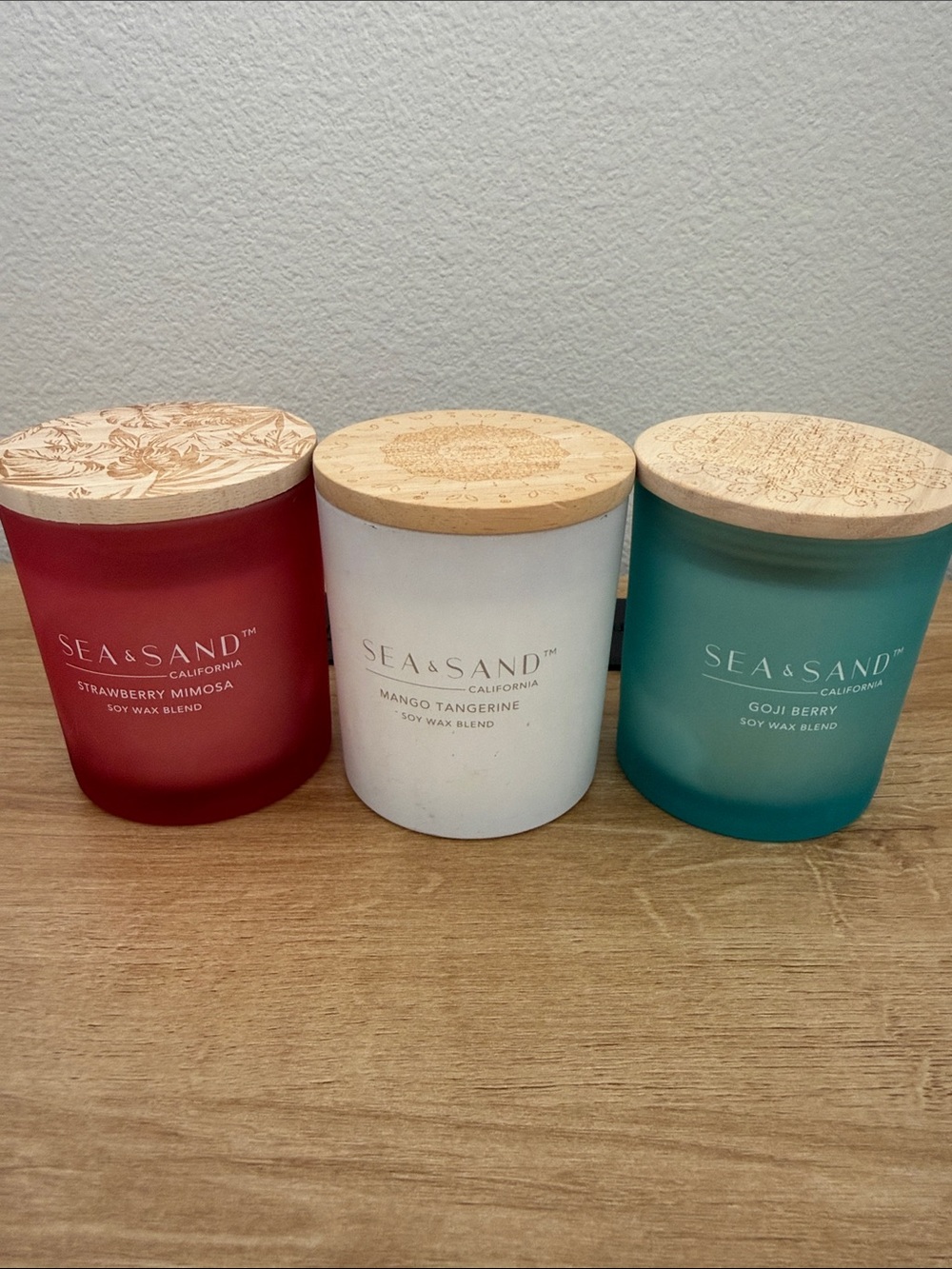 Set of 3 Sea & Sand California Candles